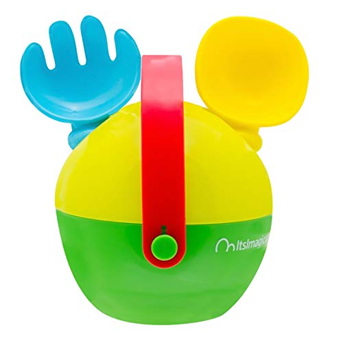 Imaginarium Fruity Splash! Bubble-Set Lima Cubo de Playa con Pala y rastrillo