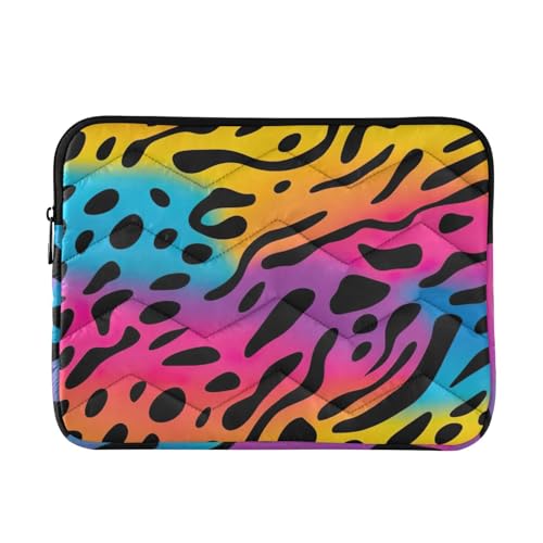 Funda para laptop 13-14 pulgadas diseño leopardo multicolor