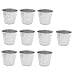 DierCosy Tools Godet galvanisées Graisse à Usage Unique pour Liners Fit Traeger Wood Fired BBQ Grill à pellets Accessoires d'argent 10PCS