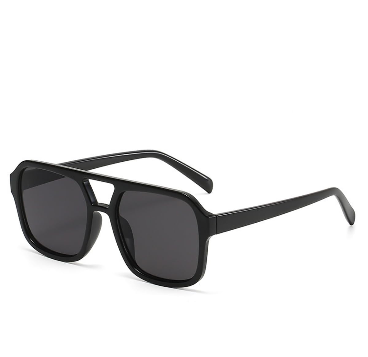 IKUVNA Retro 70s Square Aviator Sunglasses Women Men Vintage Rectangle Sunglasses Flat Frame Trendy Shades