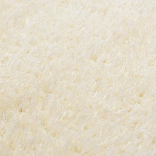 Alfombra Shaggy de polietileno suave 120x160 para pasillo cocina y baño con base antideslizante 3