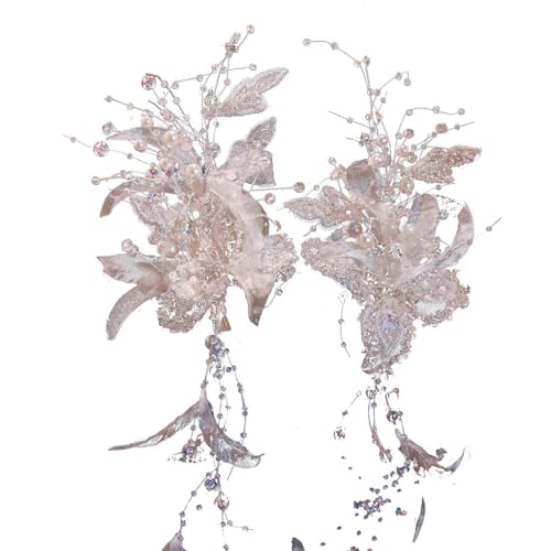 Fleur cristal et dentelle haut de gamme en épingle à cheveux pour mariée exigeante