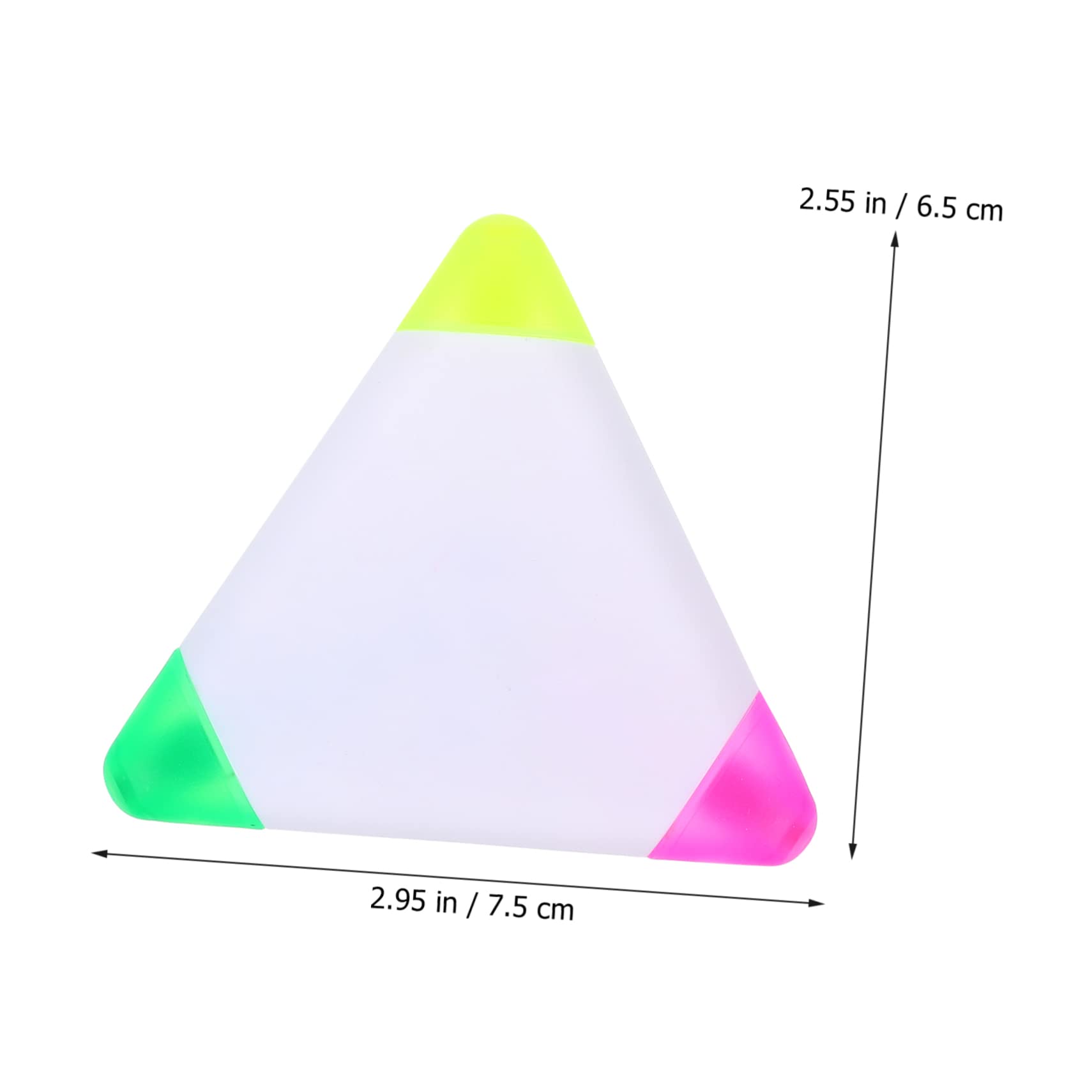 DOITOOL 6 Sätze Textmarker Fluoreszierender Markierungsstift Fluoreszierende Zeichenstifte Fluoreszenzschwerer Farbstift Markierungen Dreieckige Markierung Plastik Bunt 5 Stück * 6