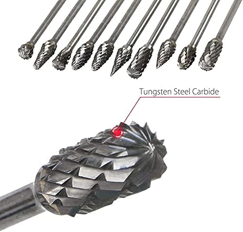 10 piezas fresas de carburo de tungsteno 3mm para torno miniatura 4