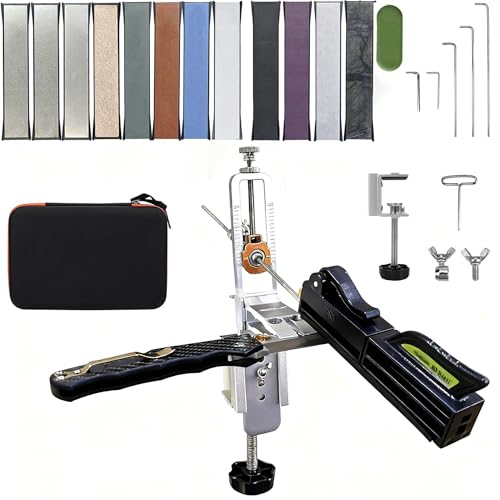 ✔【Ampia applicazione】Questo affilacoltelli professionale non è solo adatto per i coltelli da cucina, ma anche per coltelli da esterno, asce e quasi tutti i materiali che necessitano di affilatura. La superficie ruvida delle pietre affilacoltelli a grana più fine è adatta per riparare vari tipi di coltelli e utensili; la superficie liscia delle pietre a grana più grossa è adatta per la levigatura e la lucidatura di precisione.
