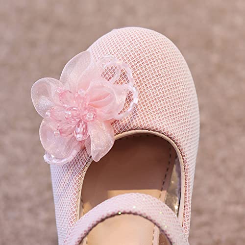 Baby Girls Sweet Flower Shoes Soft Soled Single Shoes Wedding Party Princess Shoes Dance Shoes Toddler Shoes4