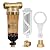 PUREPLUS 40 Micron Whole House Spin Down Sediment Water Filter With Scrapper, Reusable Flushable Pre-Filtration System for City/Tap water, 1" MNPT + 3/4" FNPT + 3/4"MNPT, Brass, BPA Free, USA Tech