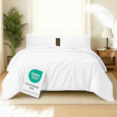 Softex Royal Microfaser Bettwäsche, 135 x 200. cm, Weiss, weich,...