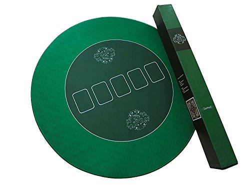 Pad de Mesa de póquer Profesional Redondo 70cm de Tela de póquer - Alfombra de póquer - Alfombra de póquer - Verde Cover
