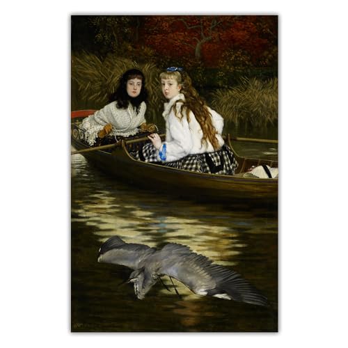 Peinture 5D James Tissot tableau créatif au héron pour une décoration de salon élégante