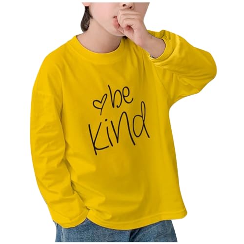 Toddler Girls Oversized Crewneck Sweatshirt Loose Cotton T-Shirts Kids Soft Casual Long Sleeve Basic Tee Tops for 2-13 Years