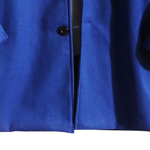 JEShifangjiusu Men'S Trench Coat Long Wool Coat Winter Classic Overcoat Top Pea Coat Casual Business Cotton Blend Jacket