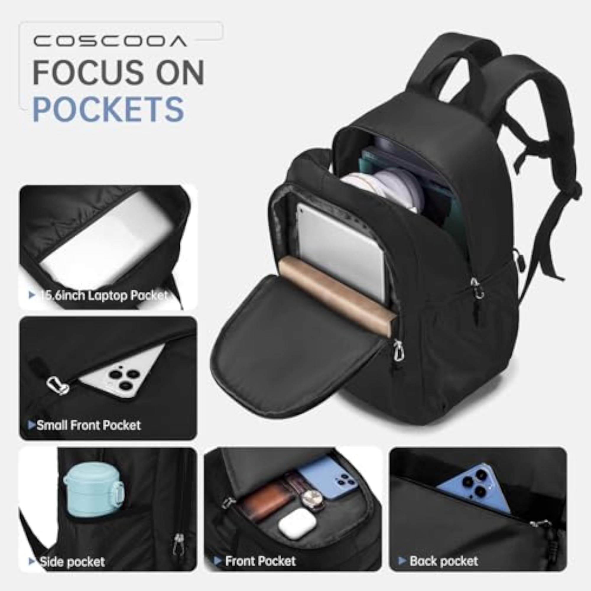 Ryanair Personal Item Travel Bag, Lightweight Carry on Backpack