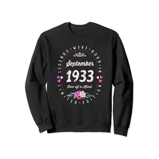 89 años Cumpleaños Las Leyendas nacen en Septiembre de 1933 Sudadera