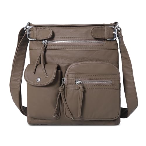 Sacs à main Hobo doux pour femme avec bandoulière multi-poches