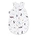 Julius Zöllner Baby Sommerschlafsack aus 100Prozent Jersey Baumwolle, Größe 62 | 2 - 6 Monate, Standard 100 by OEKO-TEX, Crazy Animals