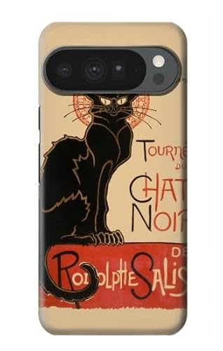 JP273910X チャットノワール 黒猫 ヴィンテージ Black Cat Vintage Poster For Google Pixel 10 Pro XL 用ケース