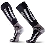 Pure Athlete Ski Socks Warm Merino Wool - Best Lightweight Thin Ski Snowboard Sock Women Men (1 Pair