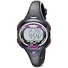 Timex Women's T5K523 Ironman Essential 10 Mid-Size Black/Purple Resin Strap Watch