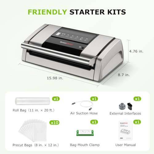 Bonsenkitchen Vacuum Sealer for Food, 5-in-1 Heavy Duty Performance by Bonsenkitchen - Image 7