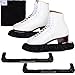 CRS Cross Skate Guards, Soakers & Towel Gift Set - Ice Skating Guards and Soft Skate Blade Covers for Figure Skating or Hockey (Biellmann Black, Large)