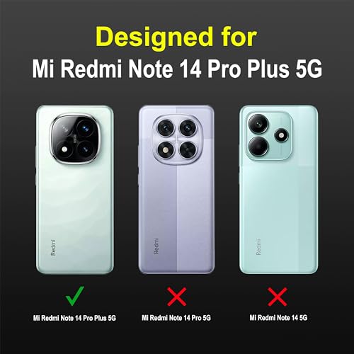 Image of Zapcase Back Case Cover for Mi Redmi Note 14 Pro Plus 5G | Compatible for Mi Redmi Note 14 Pro Plus 5G Back Cover | Liquid Silicon Magic Case with Camera Protection | Black