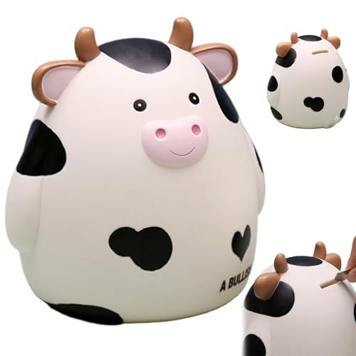 Tirelire en forme de vache en plastique incassable pour chambre enfant - 8