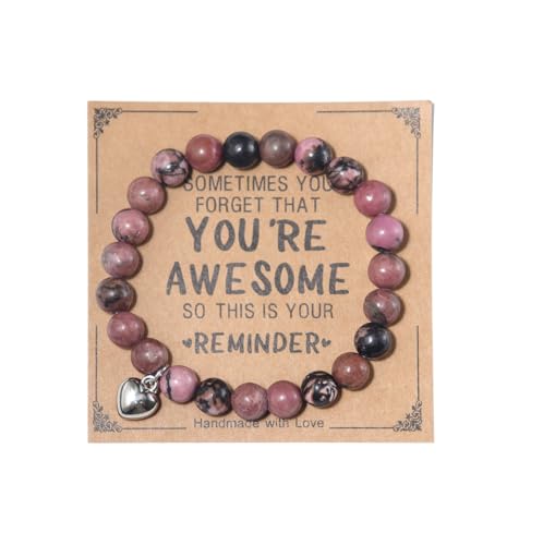 Inspirational Bracelets for Women Natural Stone Relaxation Chakra Bracelet Gifts for Birthday...