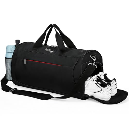 Tobeape Bolsa de Academia Masculina e Feminina, Bolsa Esportiva com Compartimento para Tênis e Bolso Impermeável, Bolsa de Viagem e Treino, Duffel para Academia, Natação, Futebol,Bagagem de Mão