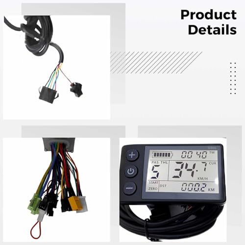 Controlador Ebike con pantalla LCD S866 para bicicleta eléctrica de 36V a 60V 5