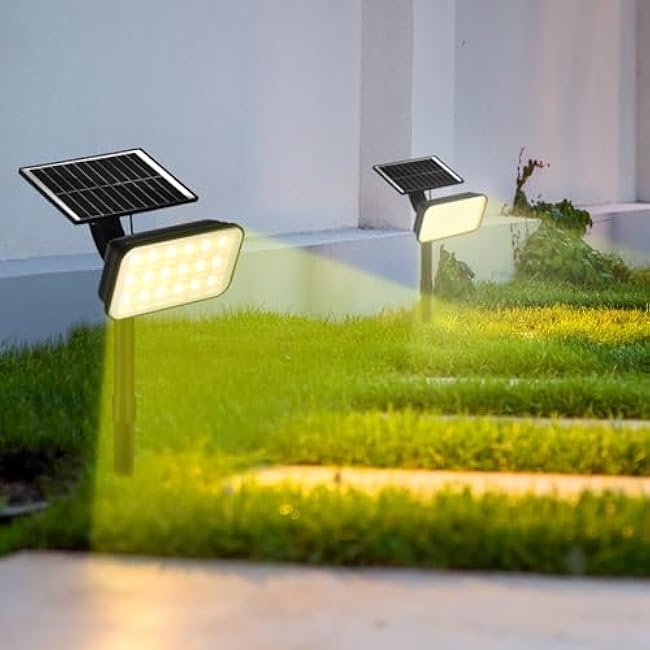 Solar Spot Lights 4 Pack Landscape Spotlights