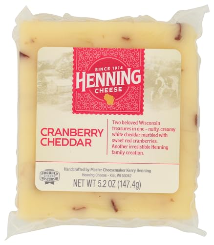 HENNINGS Cranberry Cheddar Bar, 5.2 OZ