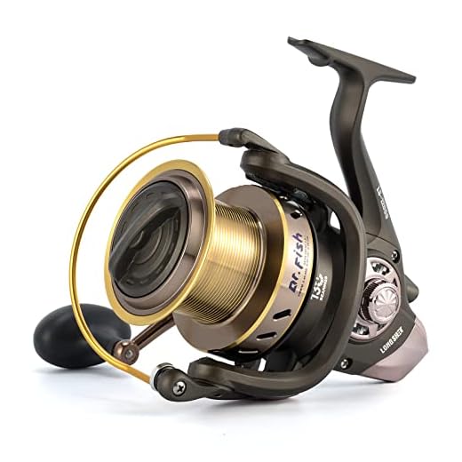 Dr.Fish Saltwater 12000 Spinning Reel for Surf Fishing, 13+1 BBS, 48LB Max Drag, Ultra High Capacity, Heavy Duty Long Casting Offshore Big Game Fishing Reel