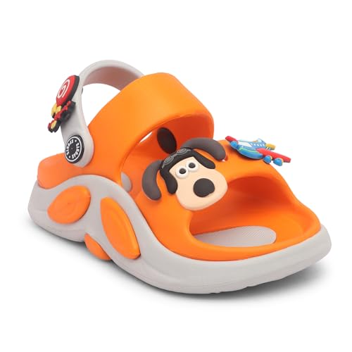 Image of Kids Cartoon Character Sports Sandals Lightweight Soft Sole Slip-On Sandals with Adjustable Back Strap for Boys & Girls
