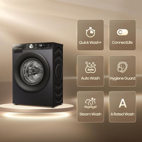Hisense 8 KG WiFi Front Load Washing Machine with Inverter & Steam - Image 2