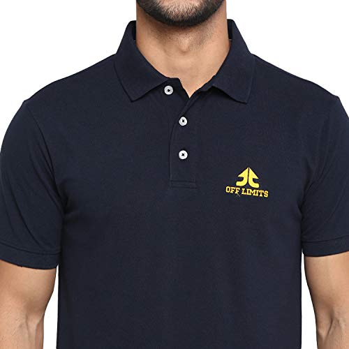 Image of OFF LIMITS-Mens PCP HS Logo Polo-Navy for Men