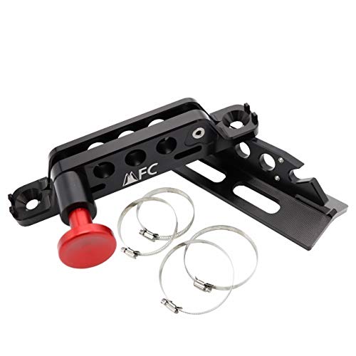 Adjustable Fire Extinguisher Holder Mount with 4 Clamps Fit for Jeep Wrangler UTV Polaris RZR Ranger, Aluminum-1-year Warranty