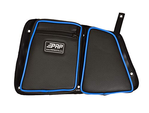 PRP Seats E40-V Voodoo Blue Driver Side Rear Door Bag with Knee Pad