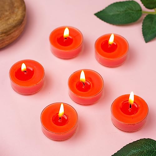 Image of AuraDecor Scented Soy Wax Acrylic Tealight Candle, Organic Luxury Aroma, Aromatic /Aromatherapy Candle || Long Lasting Burning Time (Pack of 1, Juicy Lyche)