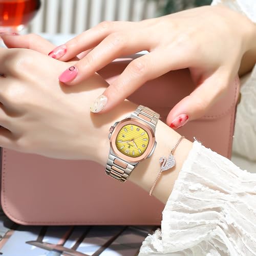 TIMGUX Women's Stainless Steel Quartz Watch, Ladies Analog Wristwatch by TIMGUX - Used condition - Image 7