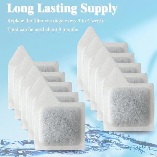 Image of NEWKE 10Pcs XS Filter Cartridges for Tetra Whisper Extra Small Tanks Filter | Extra Small Activated Carbon Replacement Cartridge for Aquarium Kits up to 3 Gallons, Natural Coconut Shell Activated Carbon