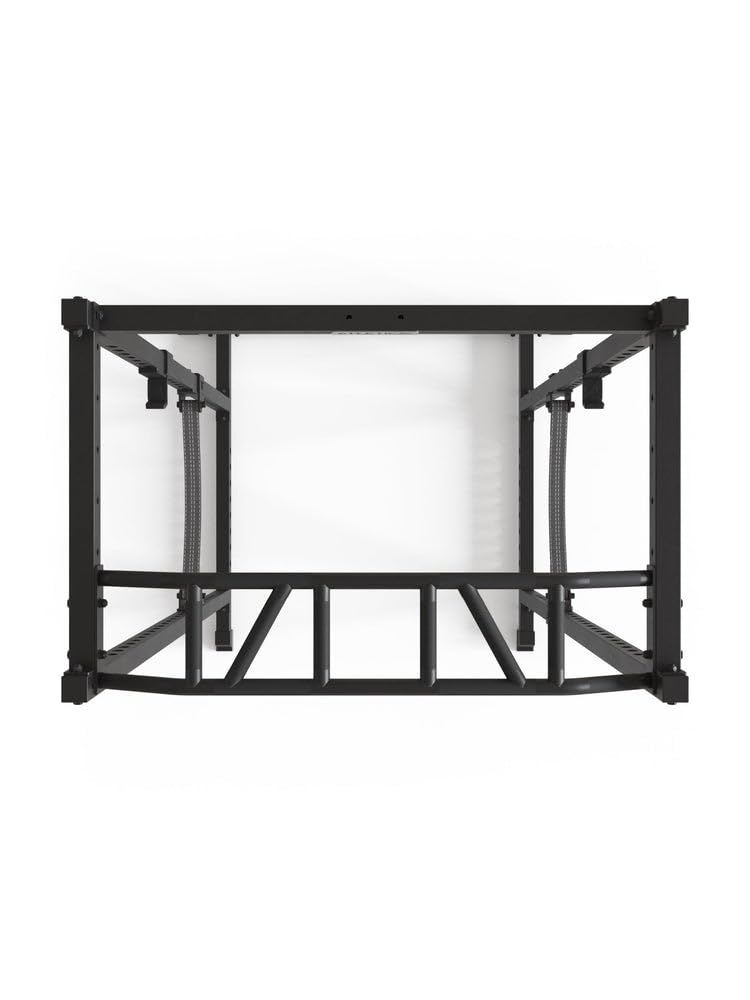 Atletica R5-Base Power Rack | Squat Rack Basiskäfig für Grundübungen | Multi-Grip Klimmzugstange, Safety Straps, J-Hooks & Gewichts-Pins | in Zwei Höhen verfügbar