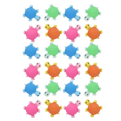 ledmomo 36個かわいいカメ形 消し 用文具 学校用 ミニ動物消し 教室賞品 パーティー景品 小学生向け アート用品