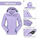 CAMELSPORTS Women's Rain Jacket Lightweight Windbreaker Hooded Raincoat Windproof Coat Shell for Outdoor Hiking