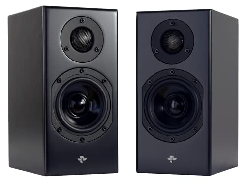 KIN by Totem Monitor 2 Way Bookshelf Speakers - Pair (Satin Black)