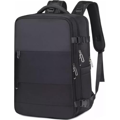 Mochila Executiva Notebook Mala Bordo Organizadora Reforçada Viagem Ferias Faculdade Malinha Mala (Preto)