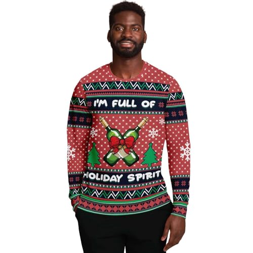 Full of Holiday Spirit Bottles Sweatshirt, alternative view 1