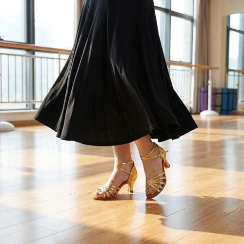 Image of MSMAX Women's Practice Ballroom Dancing Shoes Indoor Performance Latin Dance Shoes for Woman