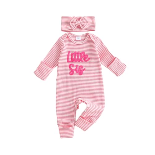 Image of Rarjuiey My First St Patricks Day Baby Girl Outfit Newborn Onesie Long Sleeve Romper Waffle Jumpsuit Clothes With Headband