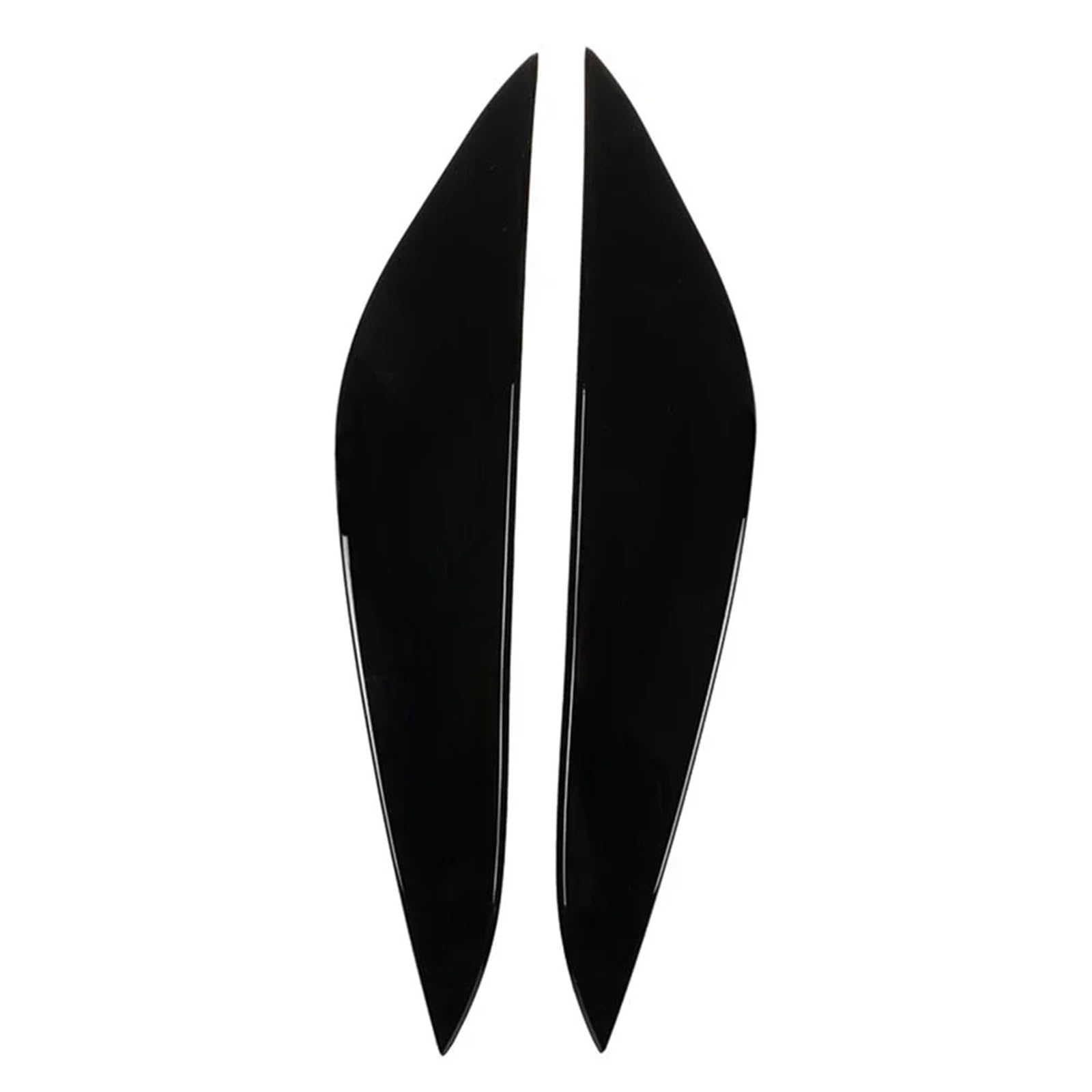 Headlight Eyebrow Fit for-Tesla Model 3 Y 2017-2023 Headlight Evil Eyebrows Eyelids Sticker(Gloss Black)